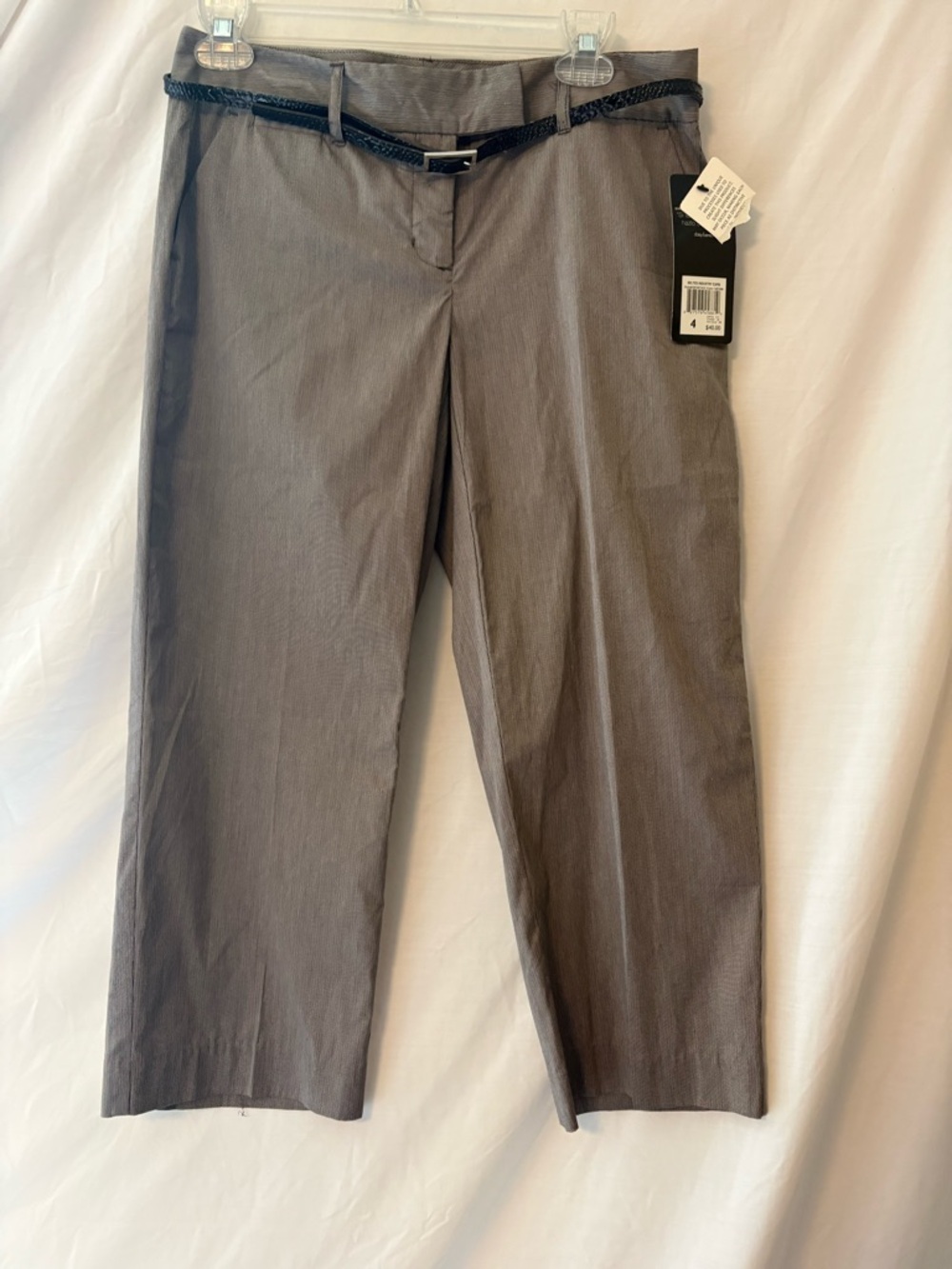 Daisy Fuentes Taupe Combo Belted Capri